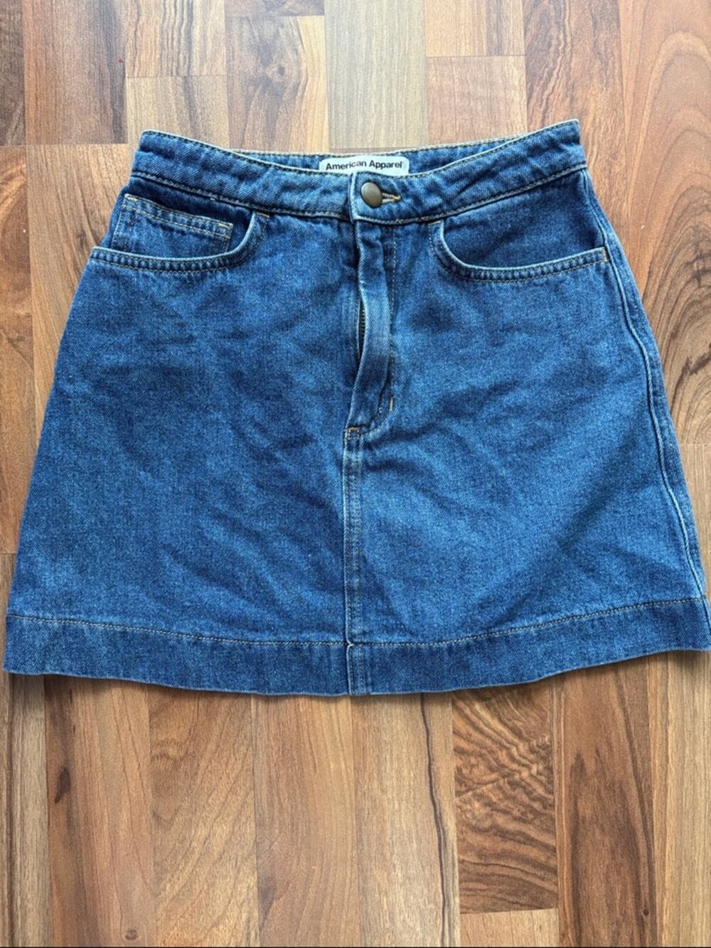 American Apparel Woman’s Size XS Dark Blue Denim Mini Skirt